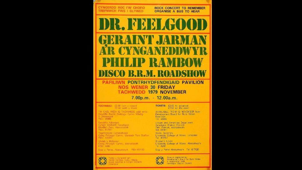 Poster gig yn 1979