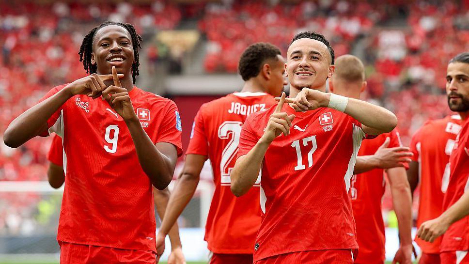 Switzerland celebrate