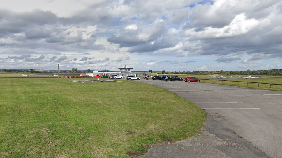 A Google streetview image of Tollerton Airfield.