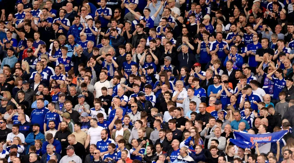 Ipswich Town fans at Carrow Road