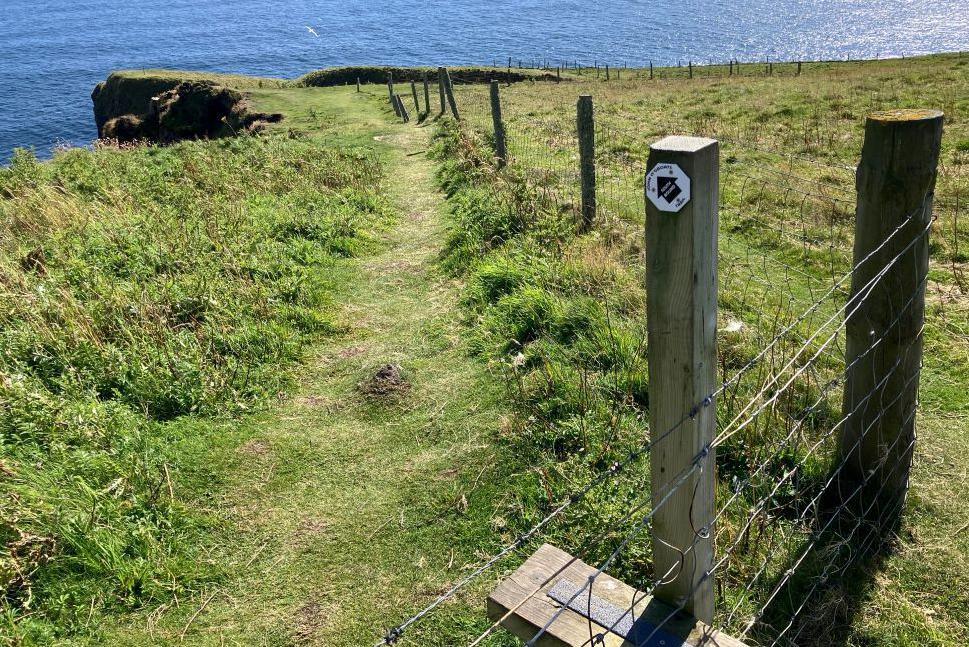 Way marker on the John o'Groats Trail