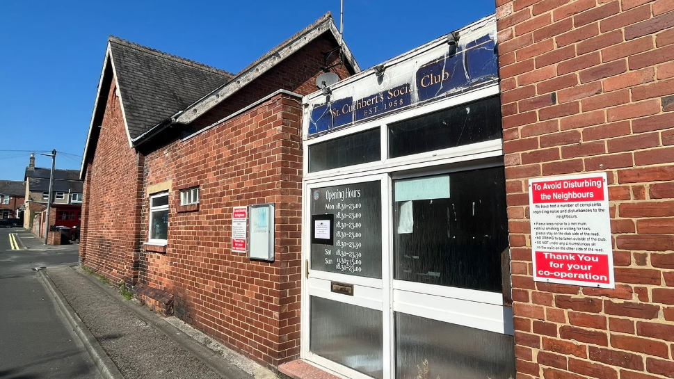 Exterior of St Cuthbert's Social Club