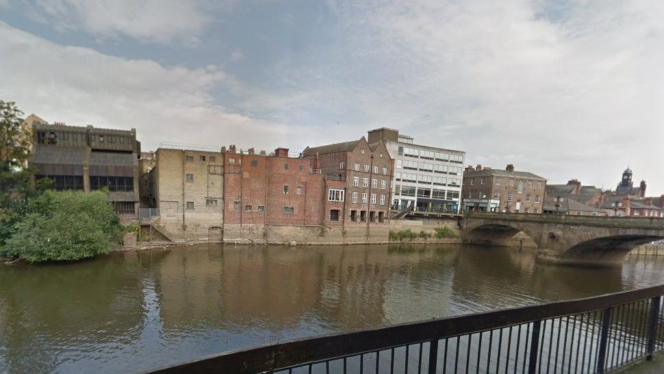 Rears of buildings on Coney Street, York