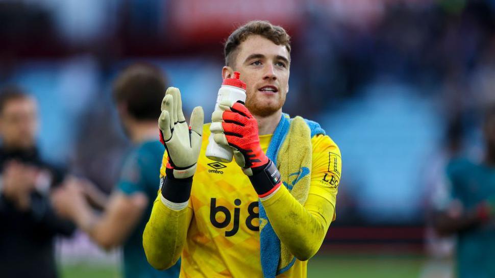 Mark Travers of Bournemouth after his sides 1-1 draw during the Premier League match between AFC Bournemouth and Arsenal FC at Vitality Stadium