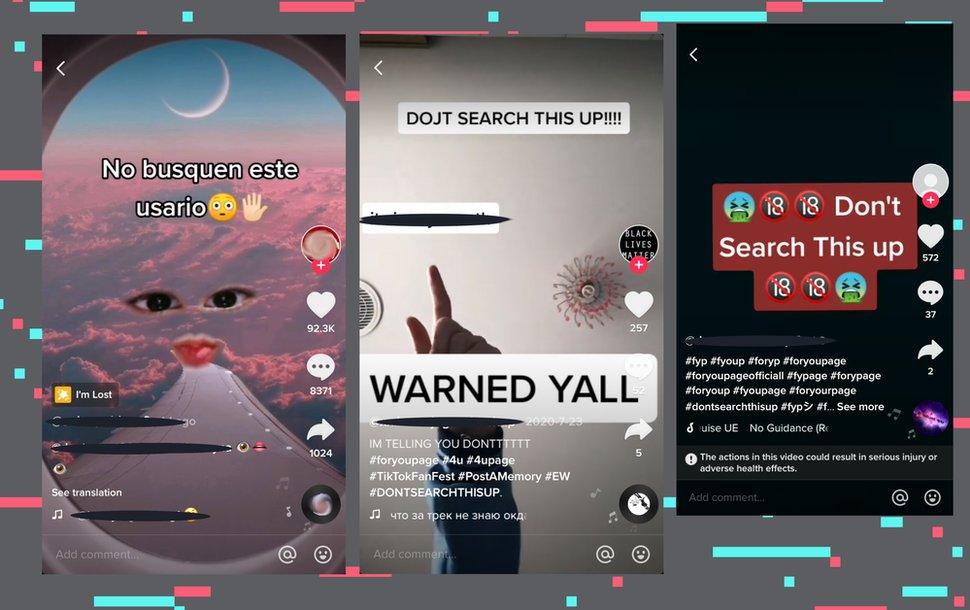 don't search this up viral videos on tiktok