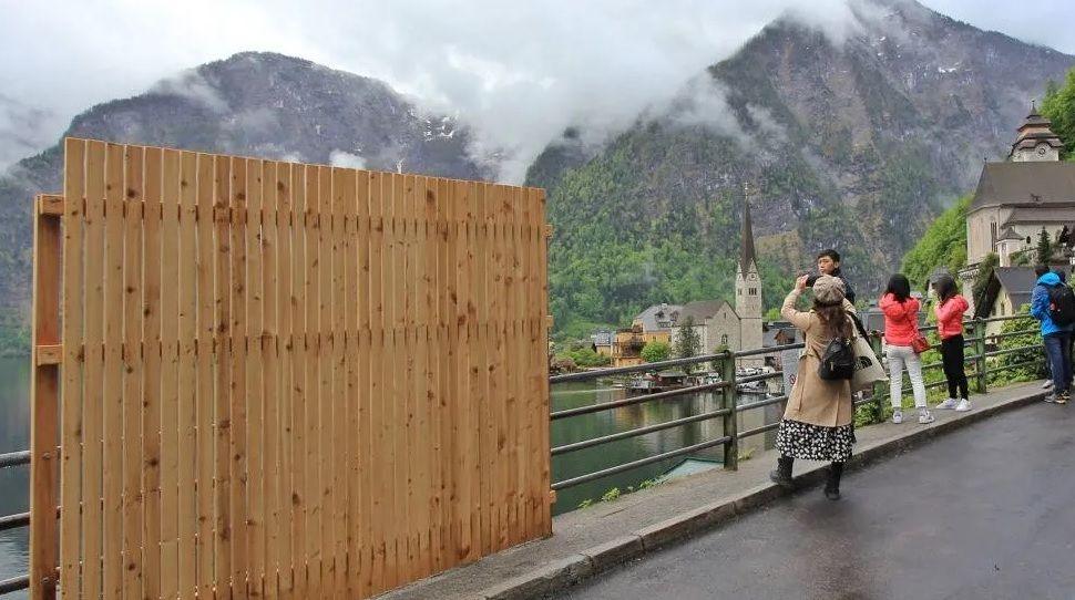 Fence at a town in Austria.