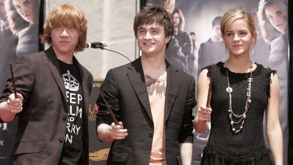 Rupert Grint, Daniel Radcliffe and Emma Watson 