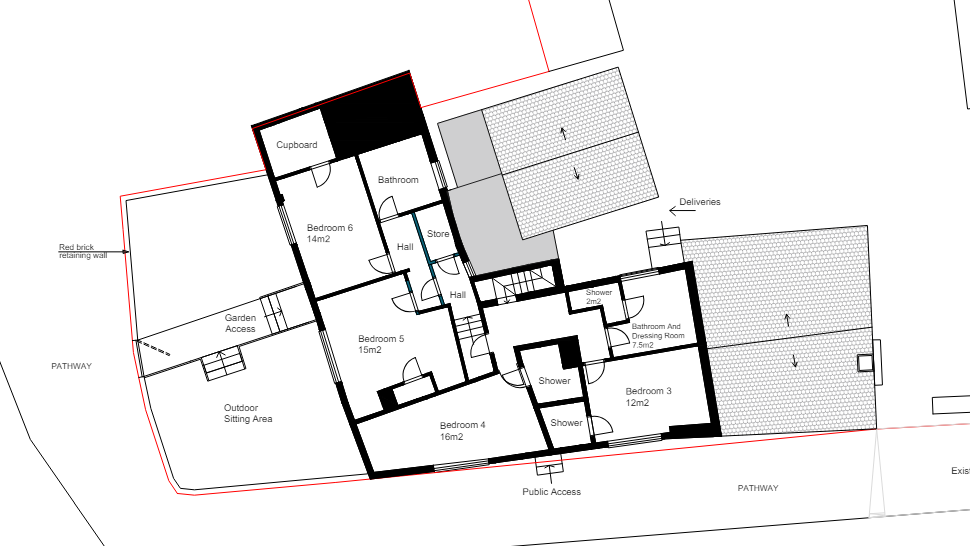 Plans for the first floor of the Swan Inn