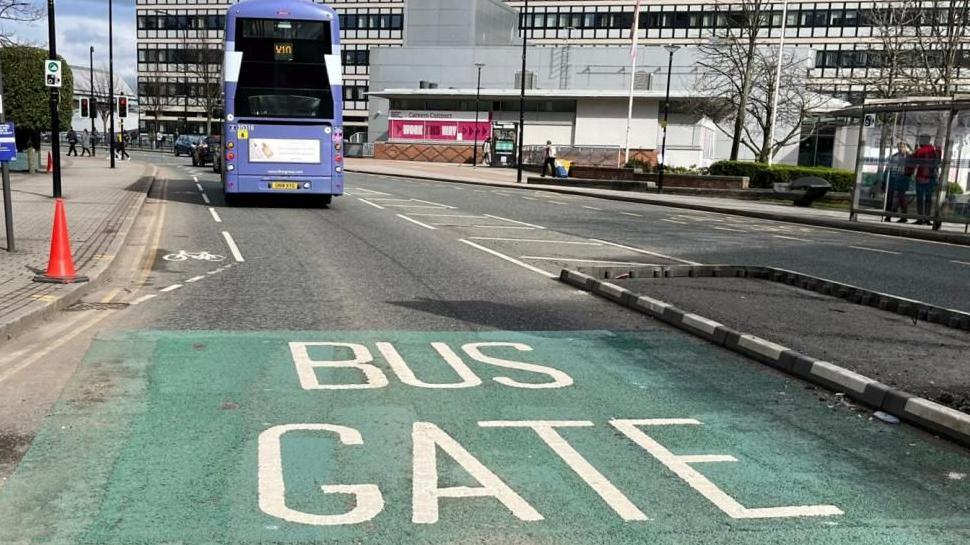 Bus and Bus Gate in Sheffield