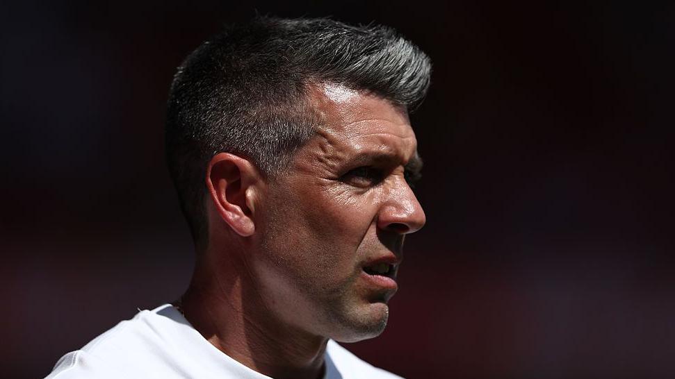 Paulo Pezzolano on the touchline