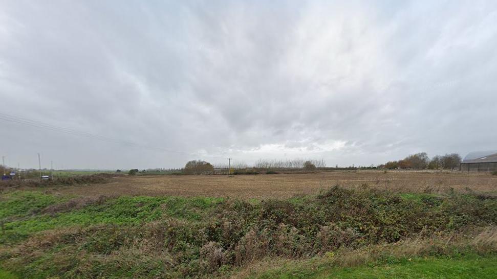 The former airfield site in Market Harborough