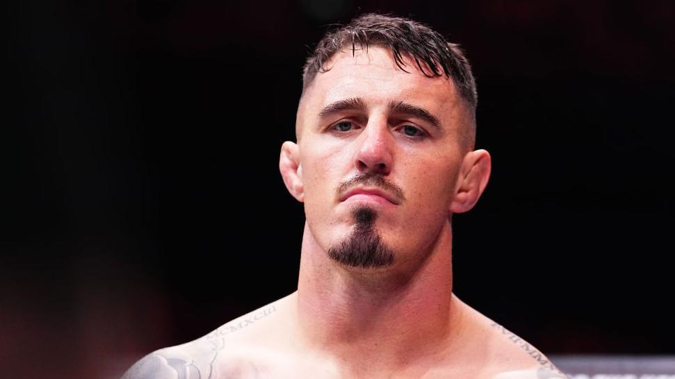 Tom Aspinall before his fight against Curtis Blaydes in July