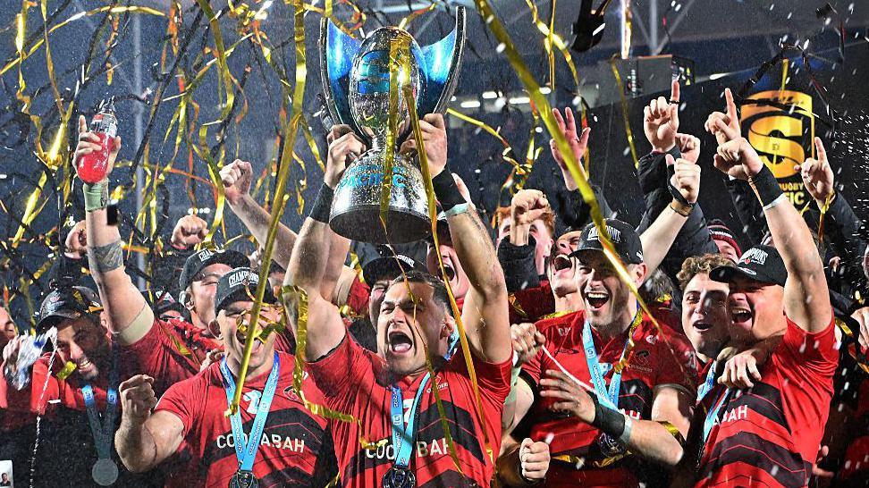 Crusaders captain David Havili lifts Super Rugby Pacific