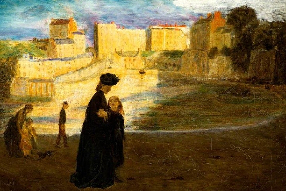 Landscape with Figures Tenby, gan Gwen John