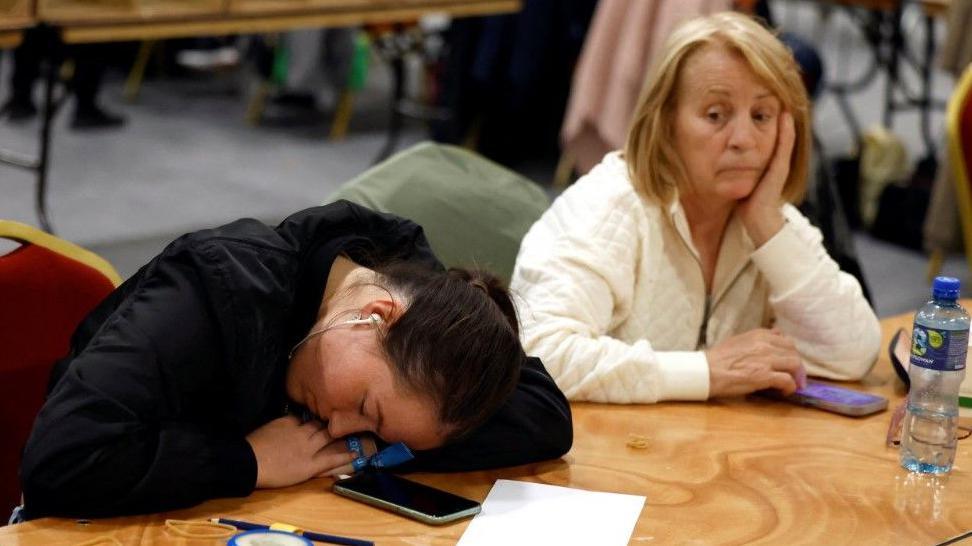 A local election counting centre, in Dublin