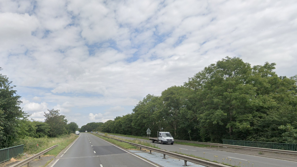 A general view of a the A46 where it joins the A607 in Leicestershire.