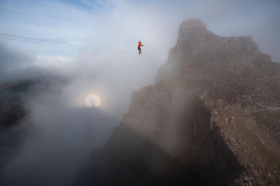 Owen Hope's image of a highliner at An Teallach