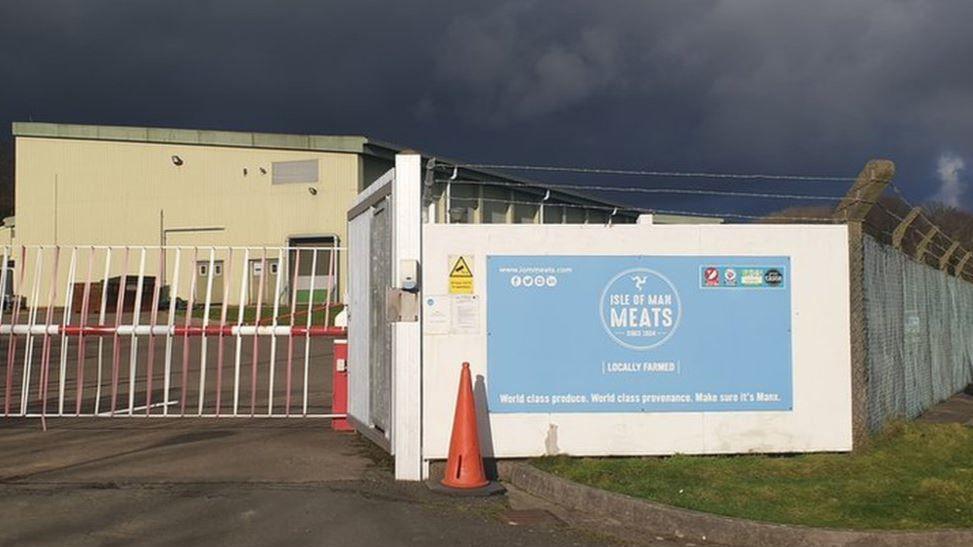 Meat Plant signage and gate