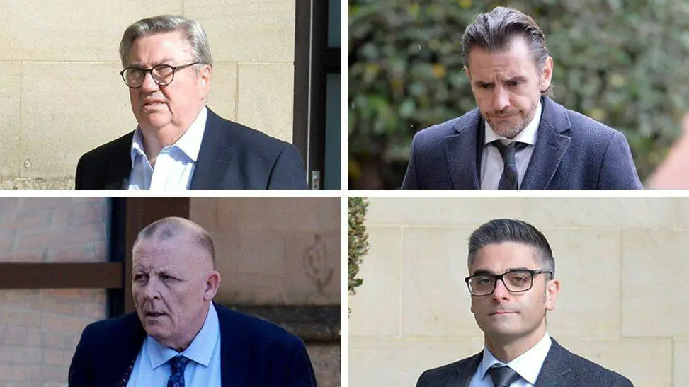 (Clockwise from top left) Alan Hush, Gavin Brown, Adam Sharoudi and Gavin Cox