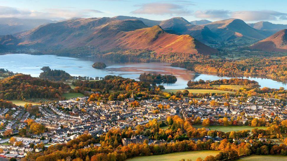 Ariel view of Keswick