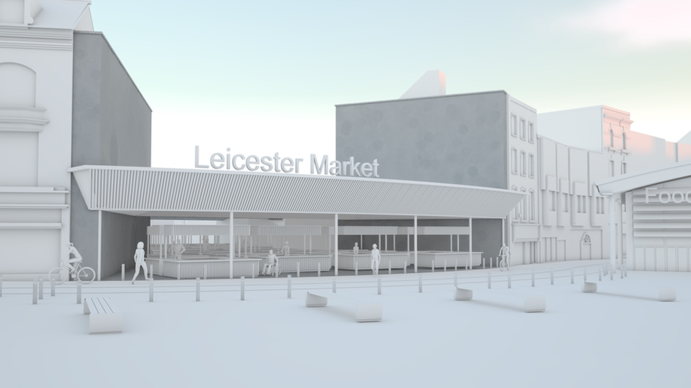 CGi image of the new market