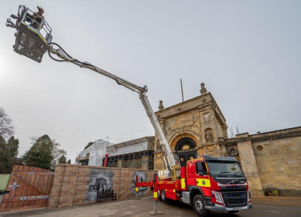 Fire engine at Blenheim Palace