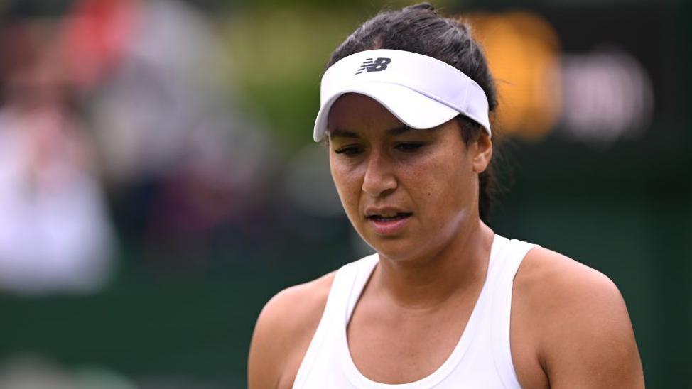 Heather Watson looking annoyed