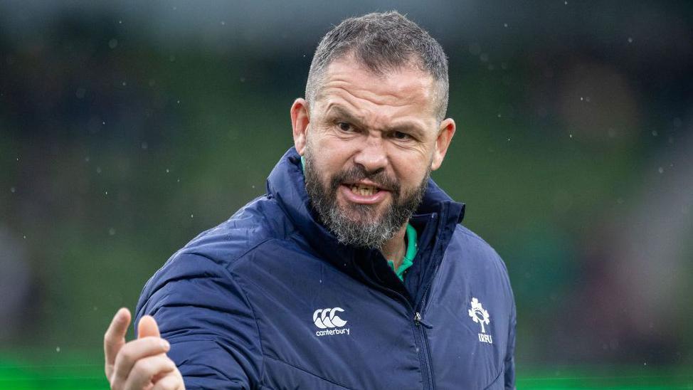 Ireland head coach Andy Farrell pictured during the Six Nations