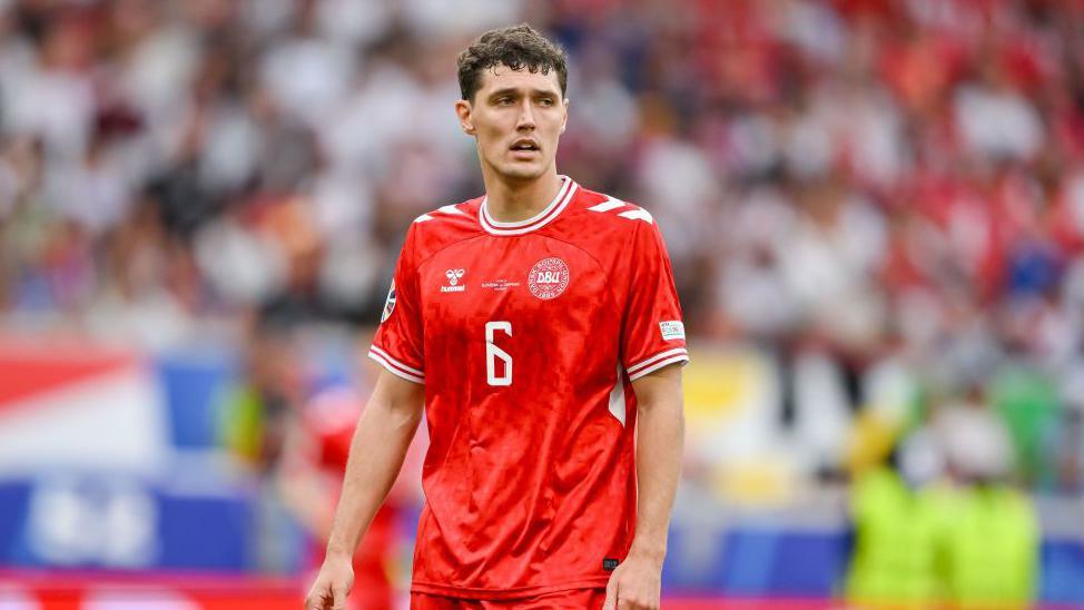 Andreas Christensen playing for Denmark