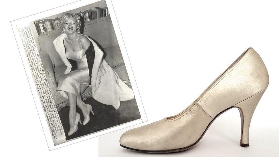 Shoes worn by Marilyn Monroe in 1954