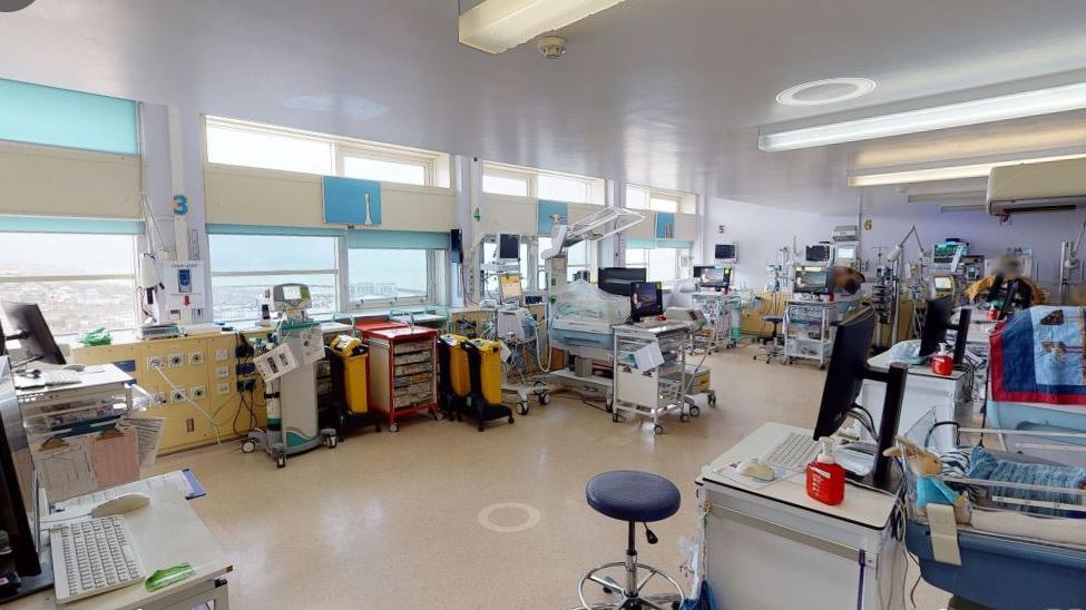 A general view of the specialist baby unit at the Royal Sussex County Hospital in Brighton.