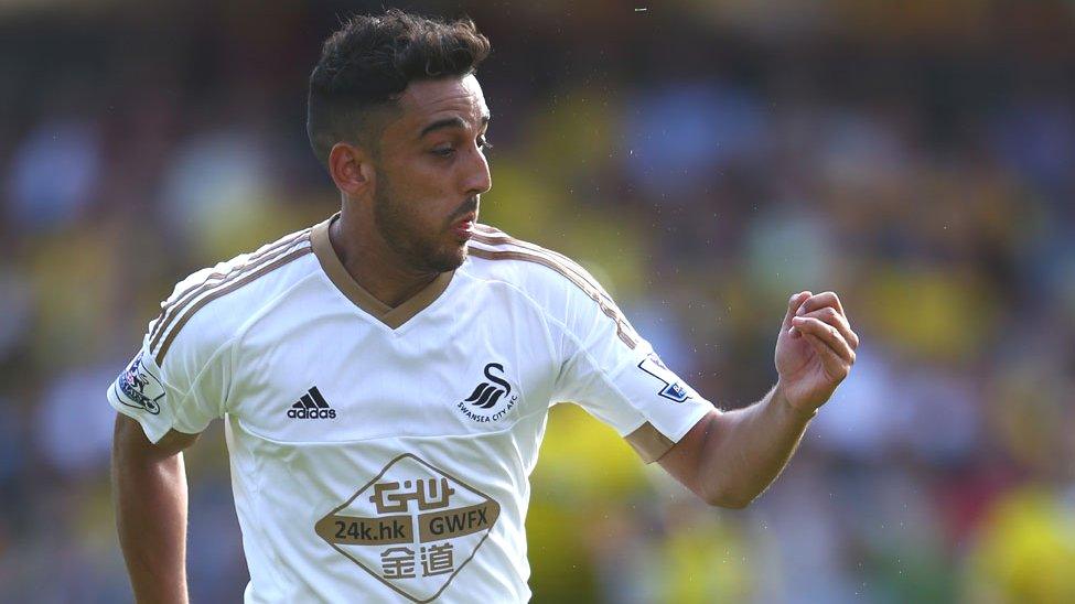 Neil Taylor in action for Swansea City