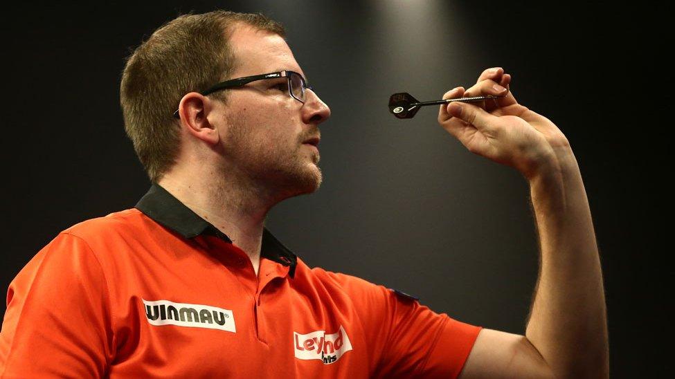 Mark Webster gets ready to throw