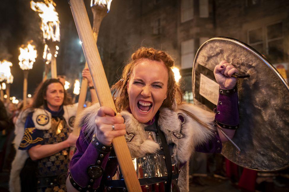 Edinburgh torchlight procession