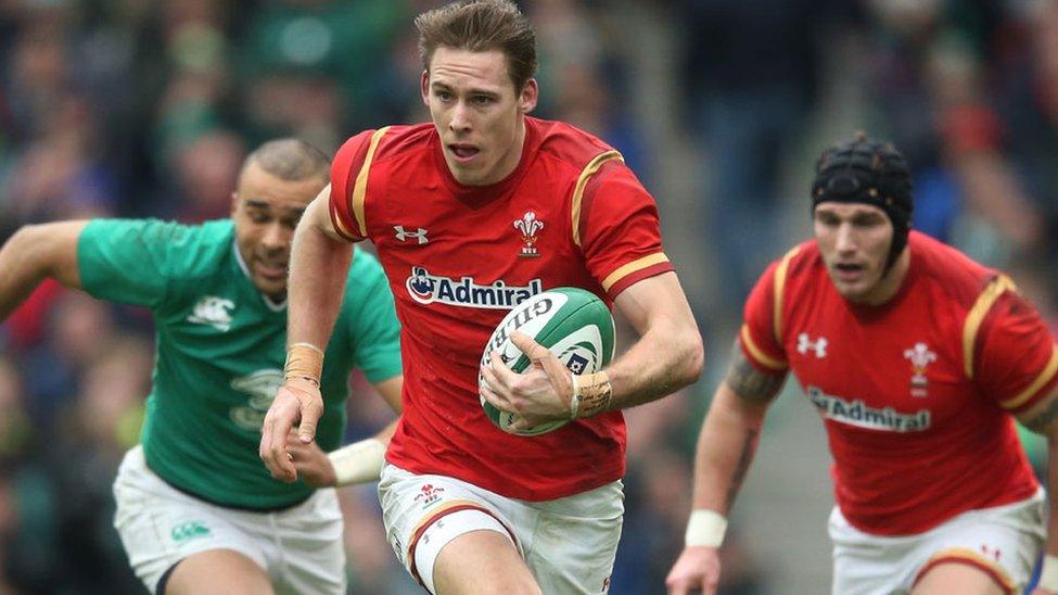 Liam Williams in action for Wales against Ireland