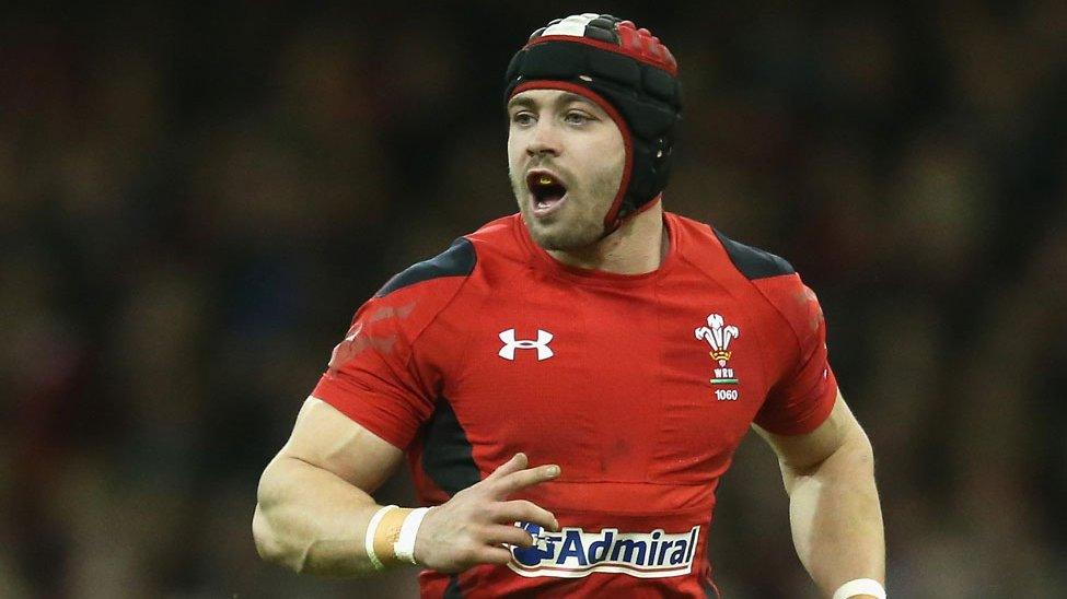 Leigh Halfpenny in action for Wales