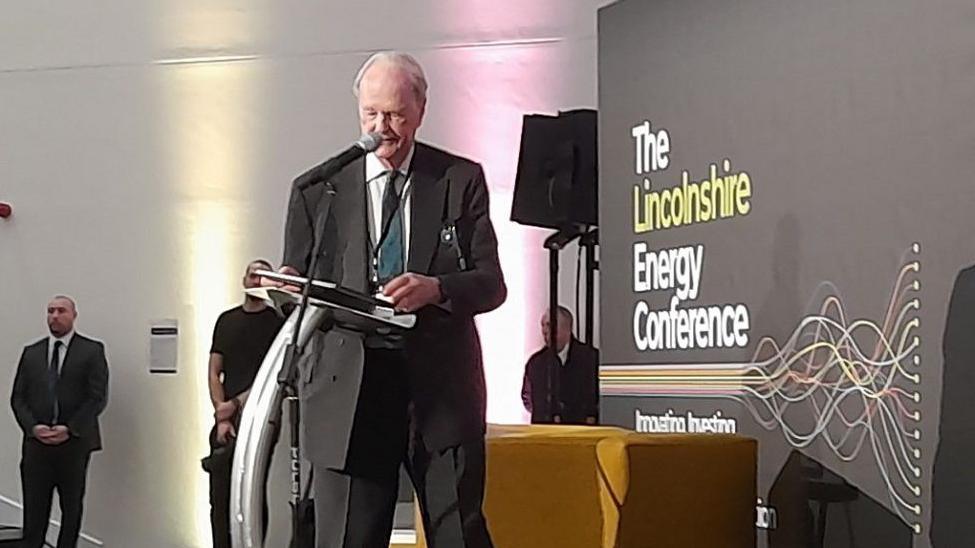 George Yates, CEO of energy company HEYCO, speaking at the Lincolnshire Energy Conference on Tuesday
