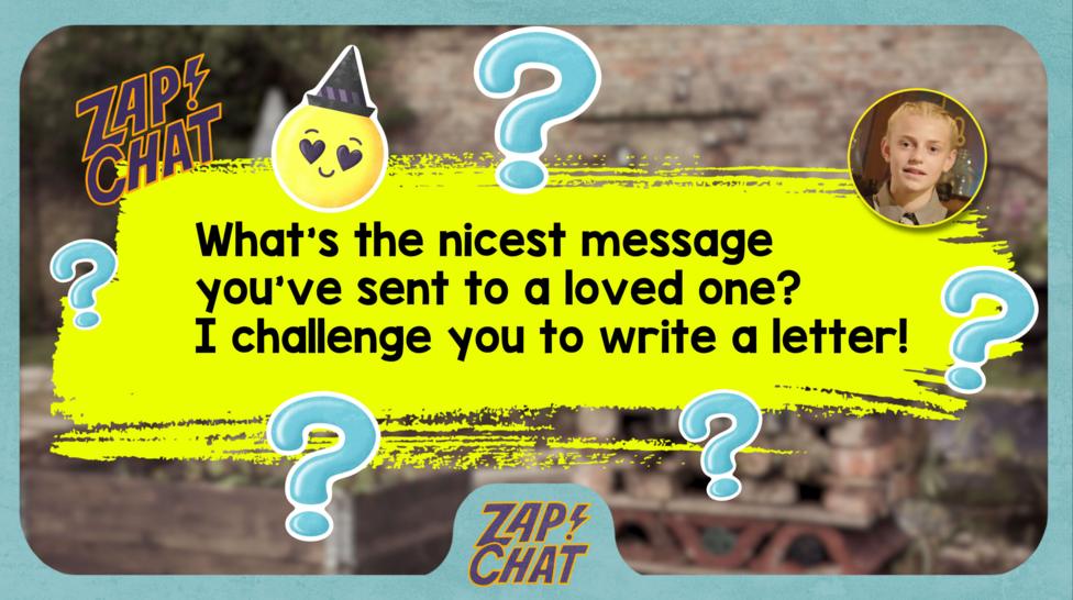 Text reads: "What's the nicest message you've written to a loved one? I challenge you to write a letter!"