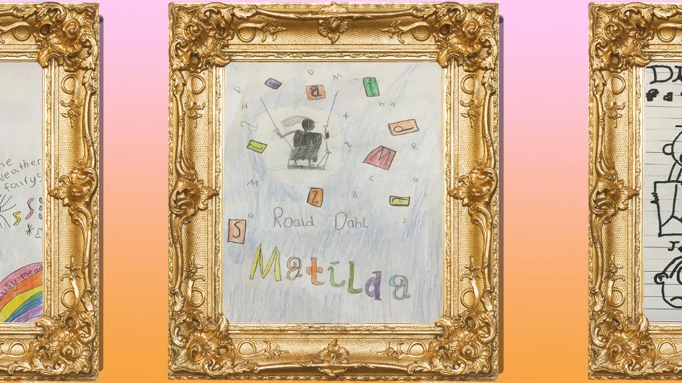 Childrens' illustrations of book characters