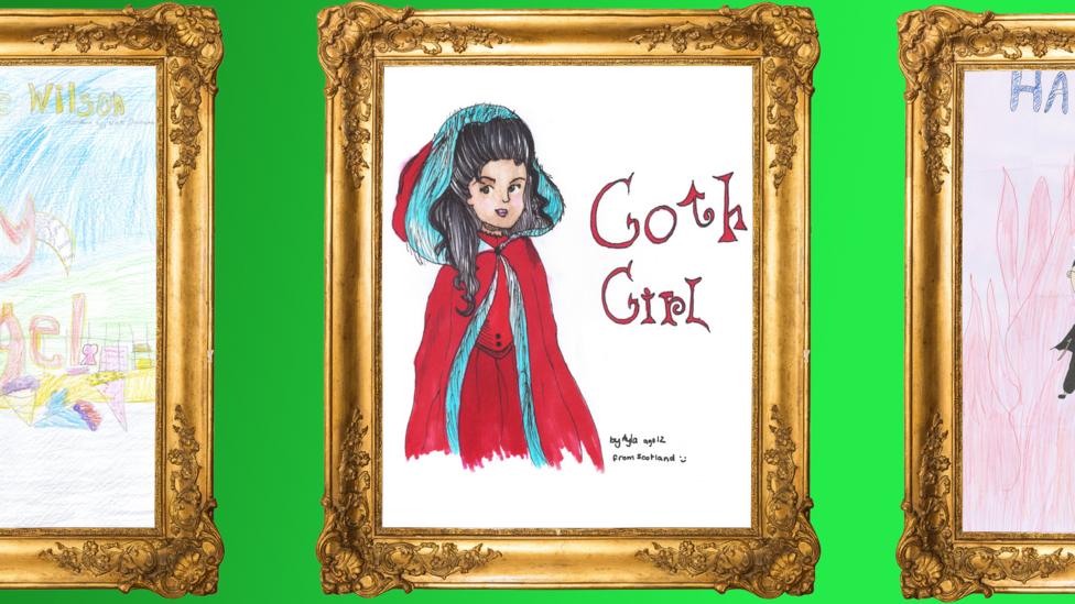 CBBC Book Club Drawings- Front cover drawings of books