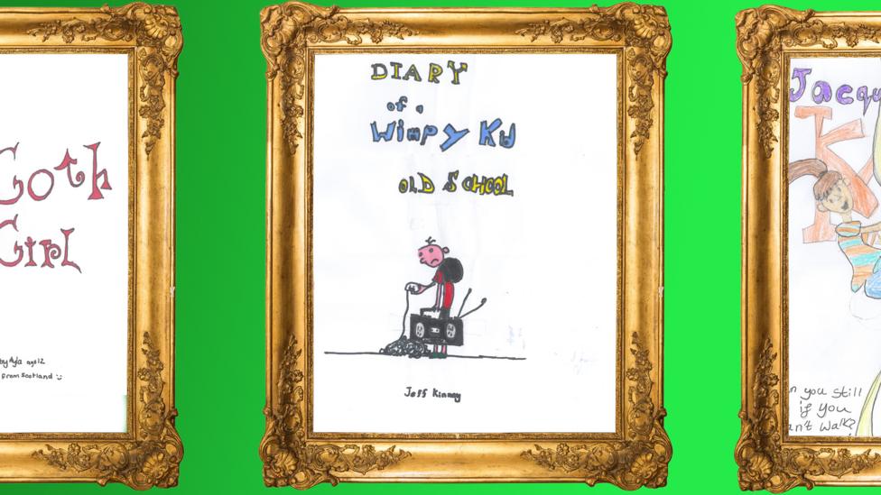 CBBC Book Club Drawings- Front cover drawings of books