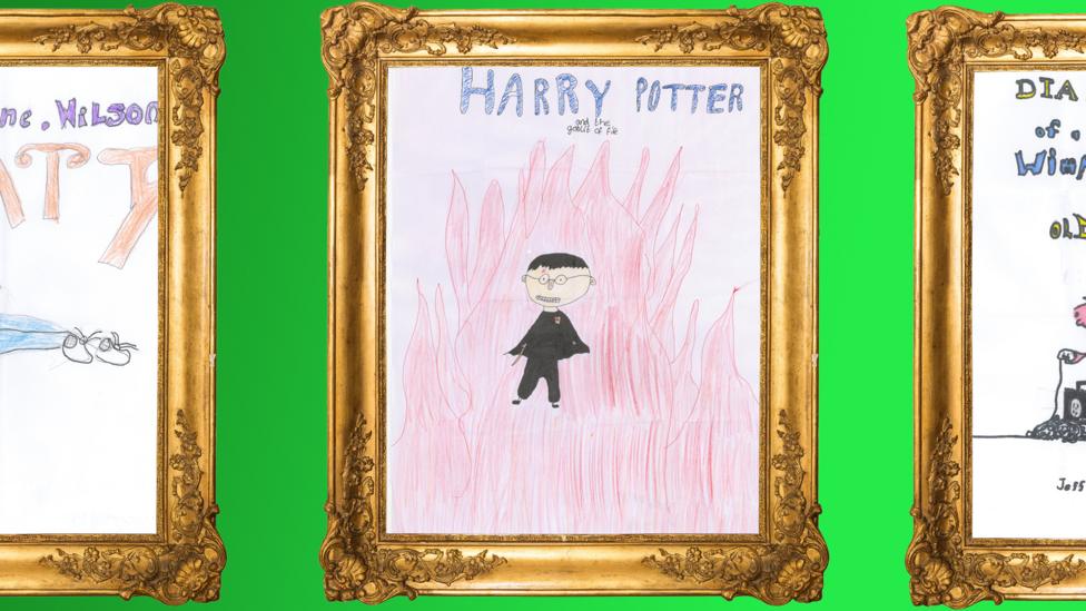 CBBC Book Club Drawings- Front cover drawings of books