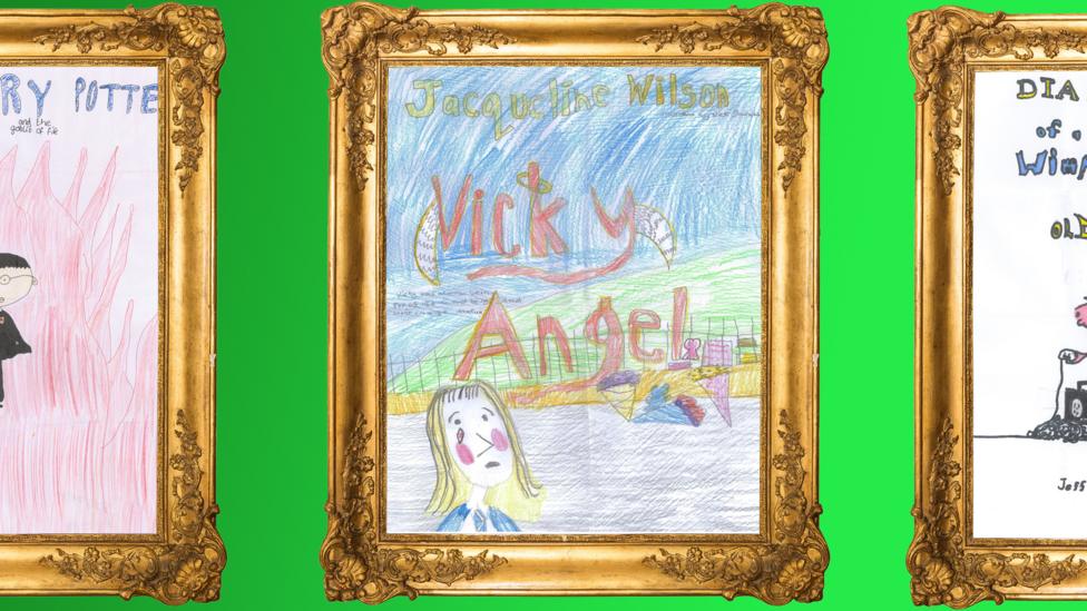 CBBC Book Club Drawings- Front cover drawings of books