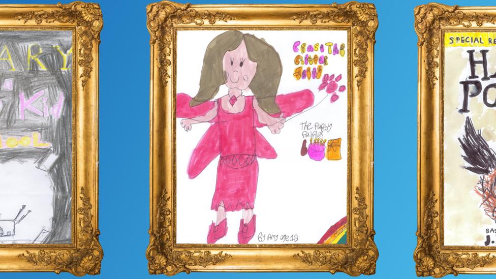 CBBC Book Club Drawings from children