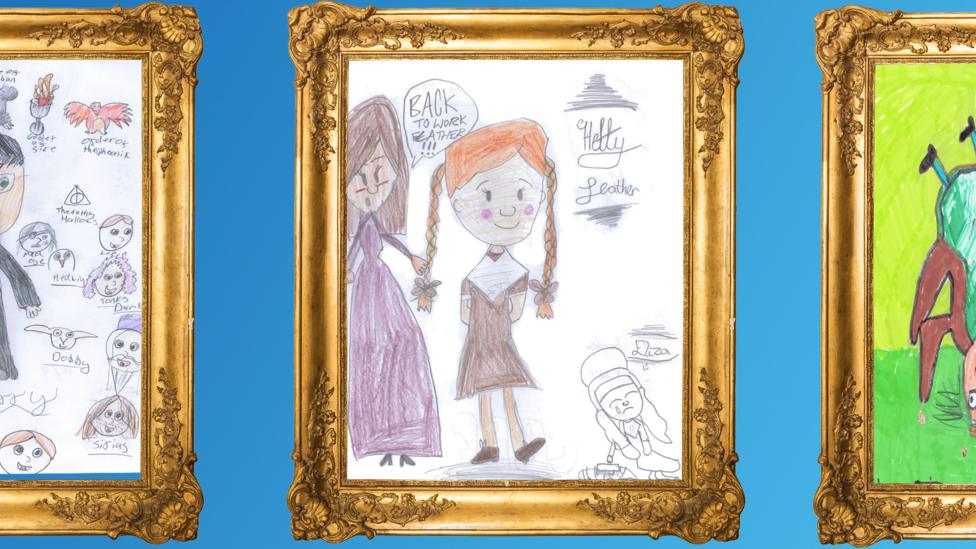 CBBC Book Club Drawings from children