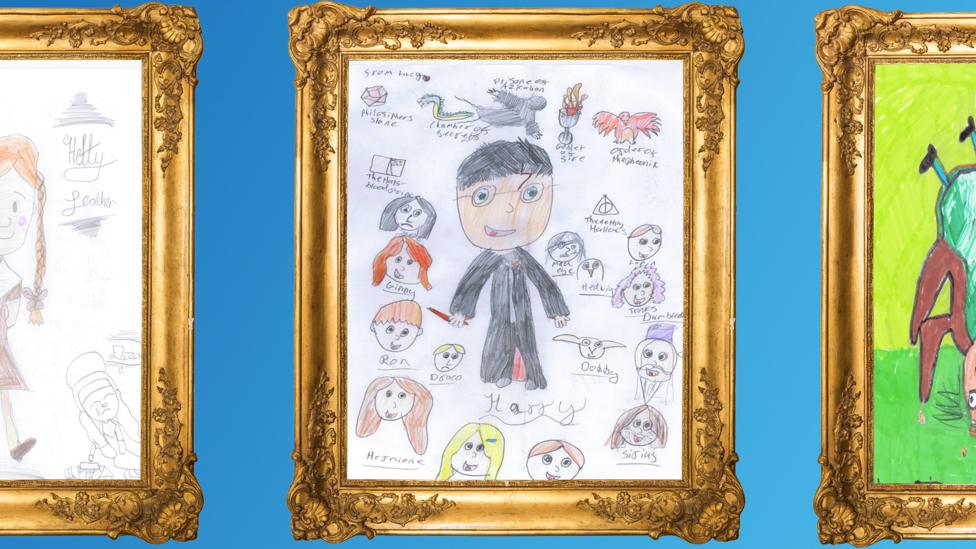 CBBC Book Club Drawings from children