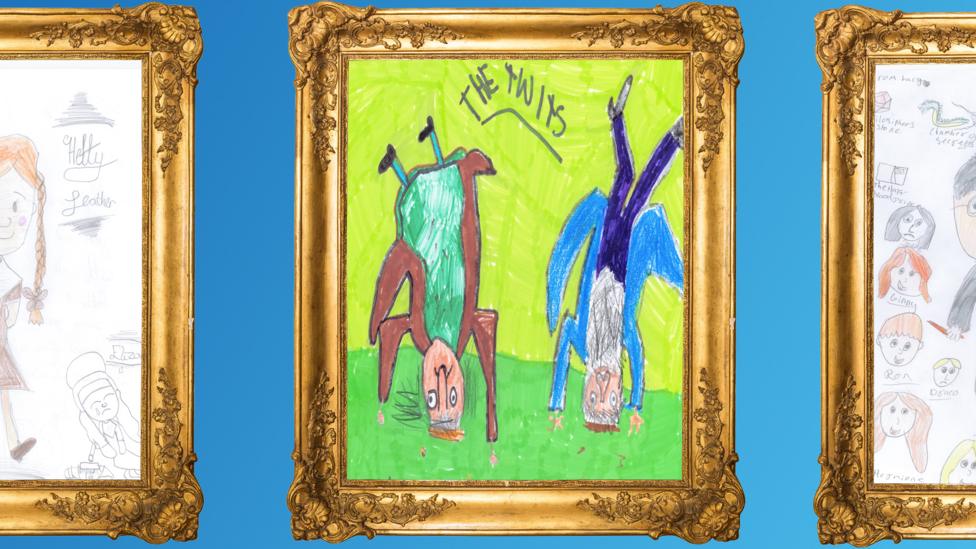 CBBC Book Club Drawings from children