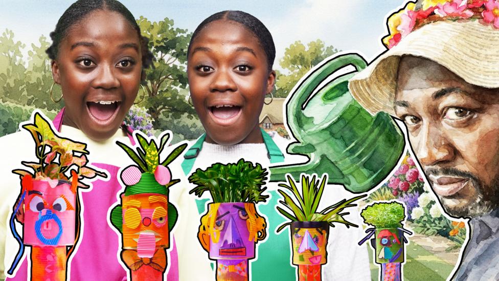 Kwapong family make plant pots in Go Get Arty.