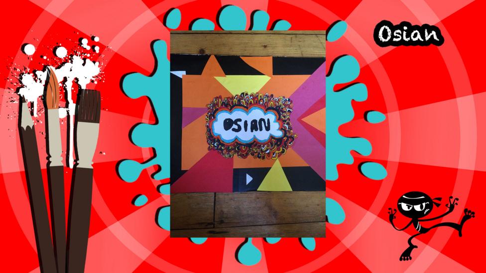 A creative picture in a pop art style.