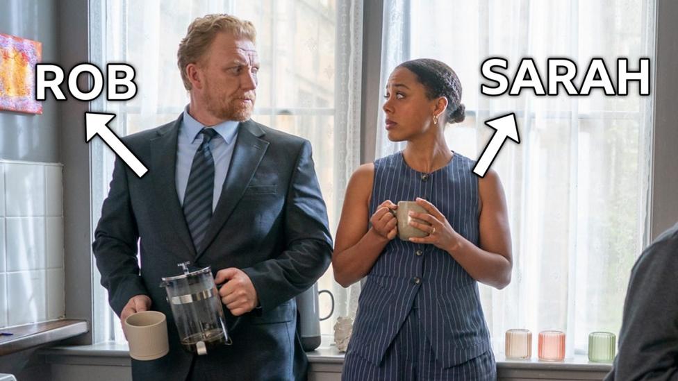 Two parents named Sarah and Rob